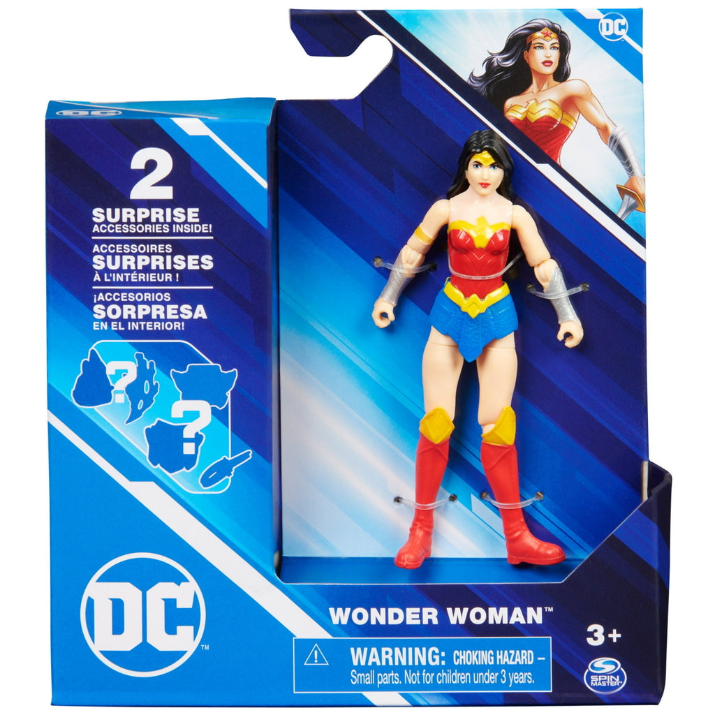 DC Comics, 4-inch Wonder Woman Action Figure with Mystery Accessories