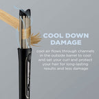 InfinitiPro by Conair Cool Air Styler 1.5" Ceramic Multi Functional Iron, Black, CD2112
