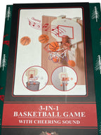 PREWRAPPED READY Basketball Game 3-IN-1 Basketball Game With Cheering Sound