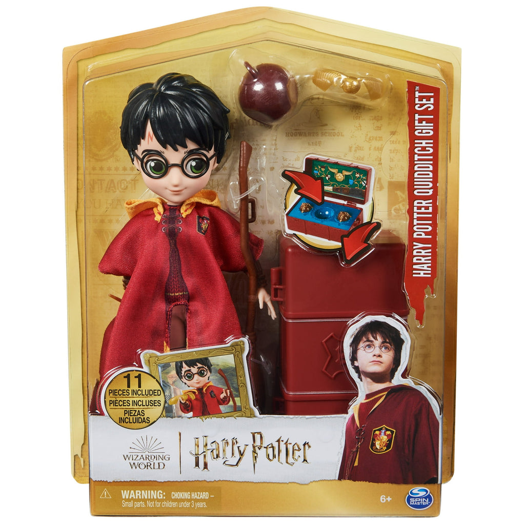 Wizarding World, 8-inch Harry Potter Quidditch Collectible Doll Gift Set, for Ages 6+