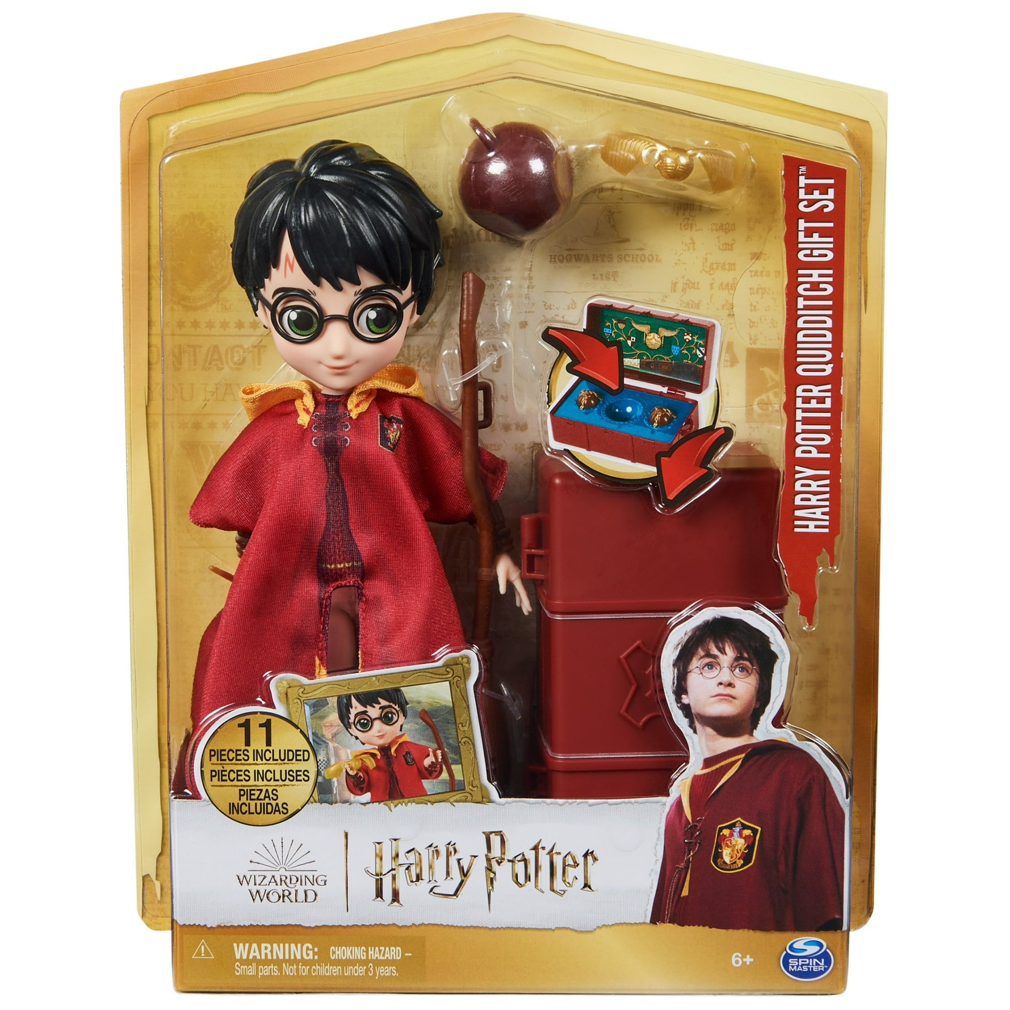 Wizarding World, 8-inch Harry Potter Quidditch Collectible Doll Gift Set, for Ages 6+