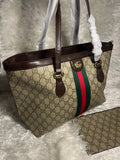 2 Pcs Tote Bag Light Coffee GGG