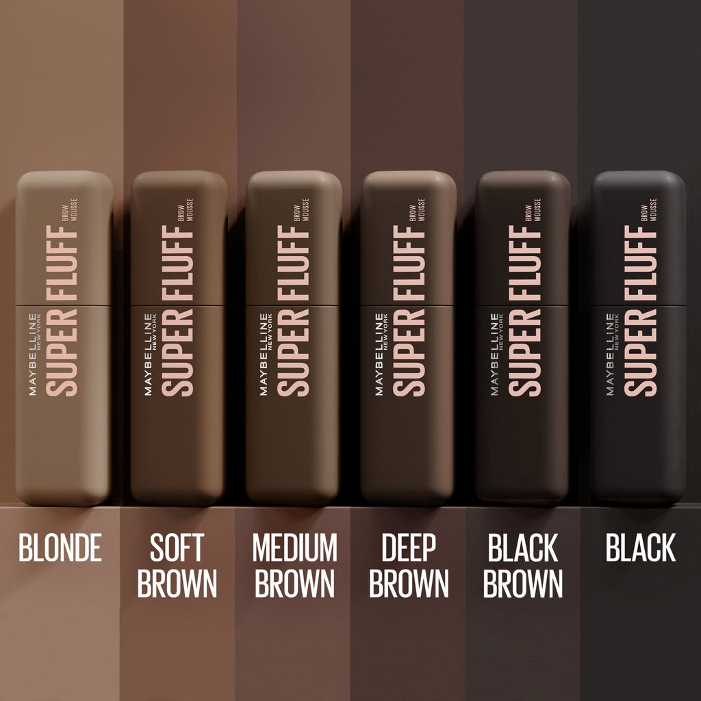 Maybelline Superfluff Volumizing Eyebrow Gel Mousse, Black, 0.17 fl oz
