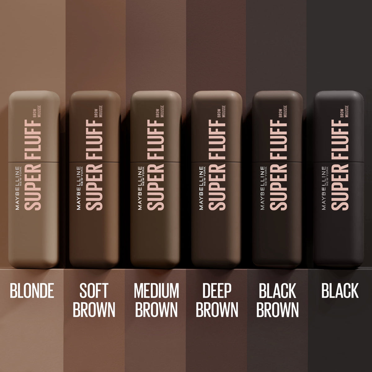 Maybelline Superfluff Volumizing Eyebrow Gel Mousse, Black, 0.17 fl oz
