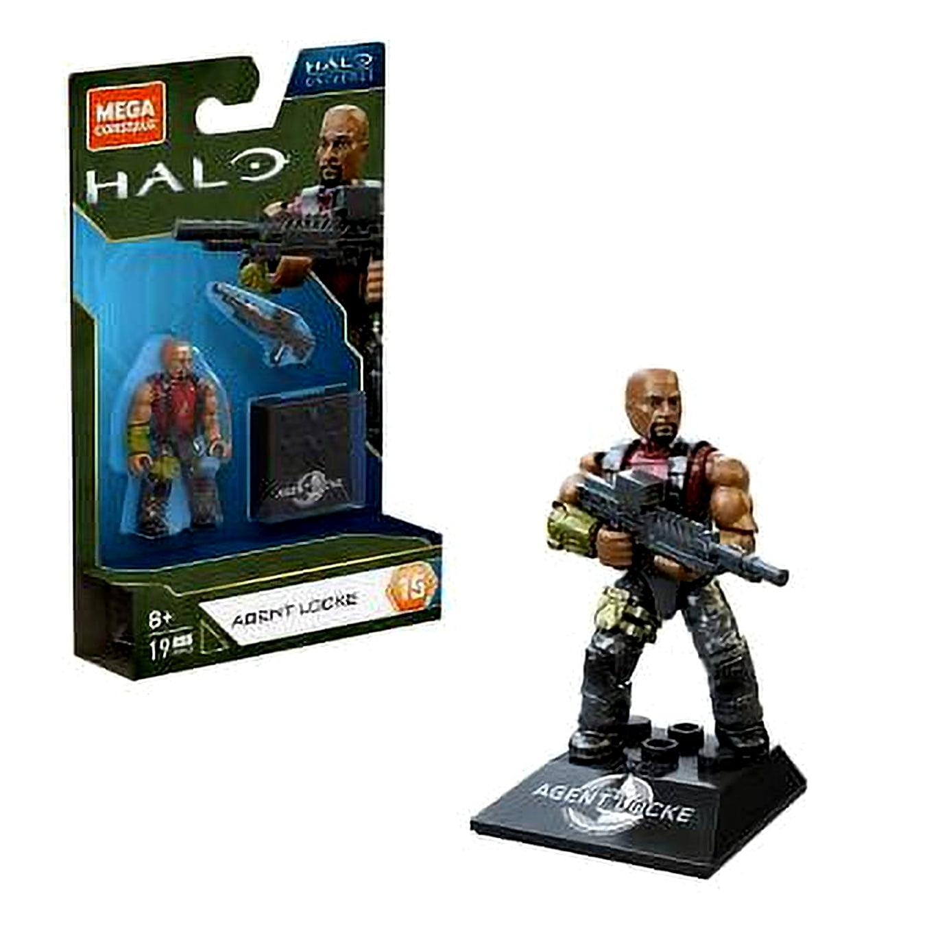 Halo Optics Mega Construx Halo Universe Heroes Series 15 Agent Locke Action Figure