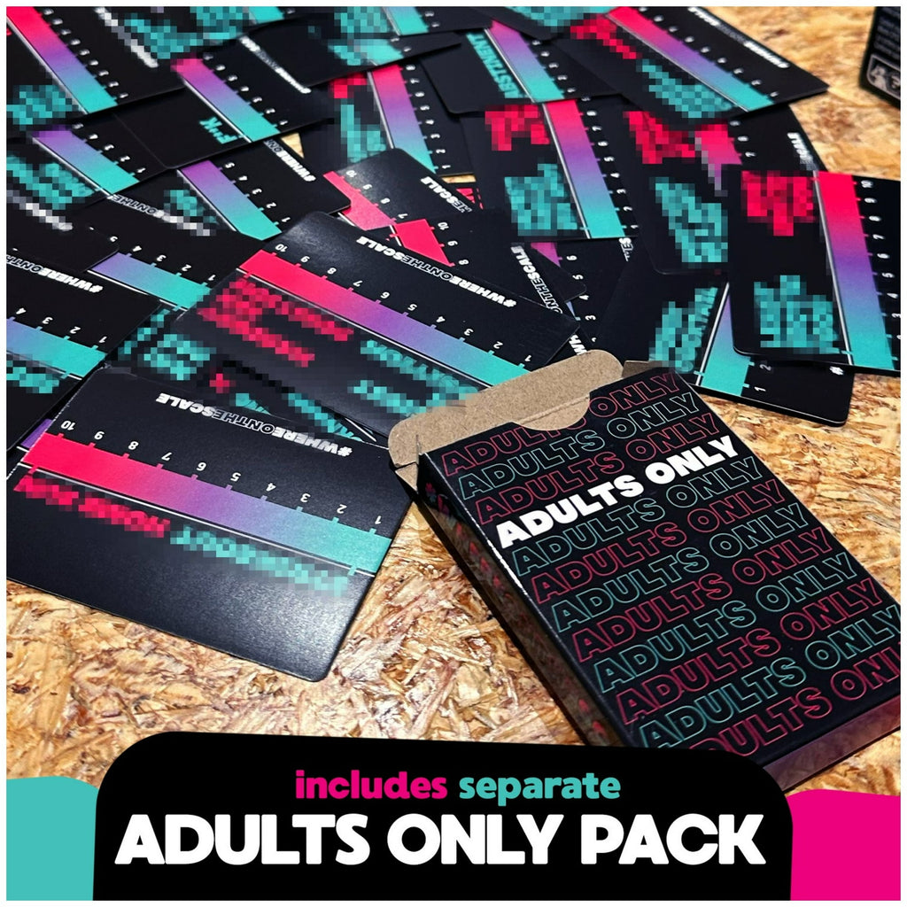 Spin Master Games, Where on The Scale, a Party Game of Extremes, for Ages 18+