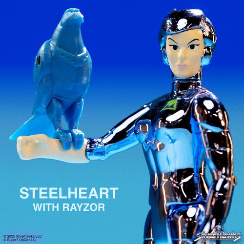 Super7 - Silverhawks ReAction Figures Wave 01 - Steelheart (Toy Version)