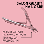 Japonesque Precision Cuticle Nipper and Cuticle Trimmer, Stainless Steel