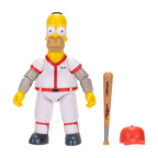 The Simpsons 5 inch Baseball Homer Action Figure with Bat & Removable Hat Accessory for Child Ages 4+