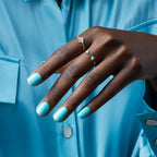 KISS imPRESS Color FX Press-On Nails, No Glue Needed, Green, Short Square, 33 Ct.
