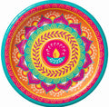 VIBRANT DIWALI CELEBRATION 8.5" PAPER PLATES 2 PACKS- 16 Plates