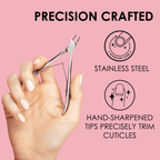 Japonesque Precision Cuticle Nipper and Cuticle Trimmer, Stainless Steel
