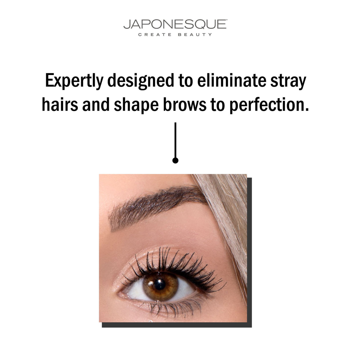 Japonesque Stainless Steel Sliver Point and Slanted Tweezer, 2 Piece