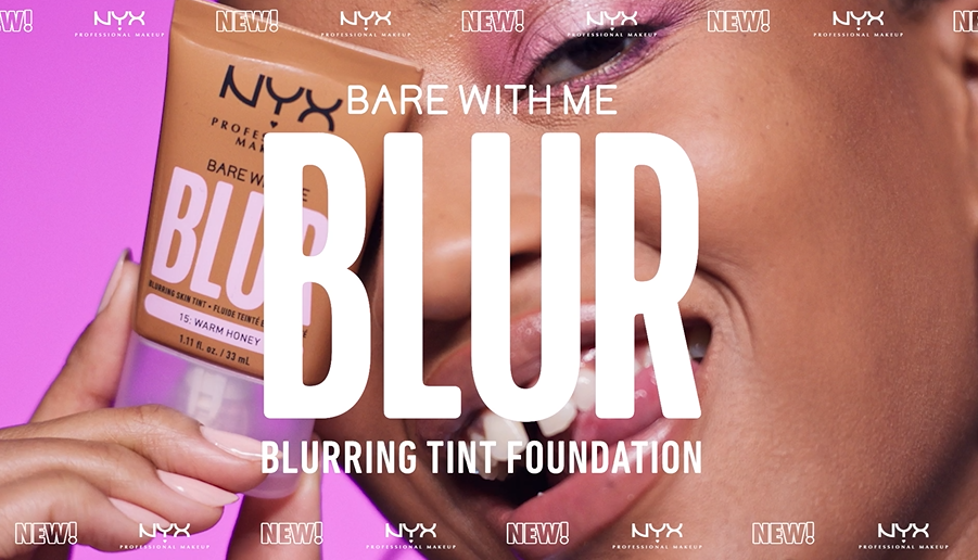 NYX Professional Makeup Bare with Me Blur Skin Tint Foundation, Medium Coverage, Mocha