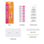 Hip Chic Nailed It Semi Cured Gel Nail Strips, Berry Milk