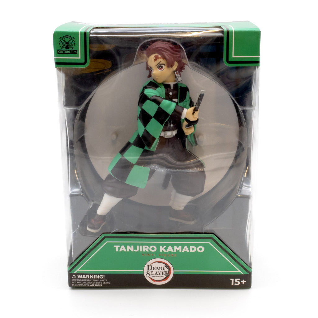 Culturefly Demon Slayer Tanjiro Collectible Deluxe Vinyl Figure, Officially Licensed, 6.5 Inch