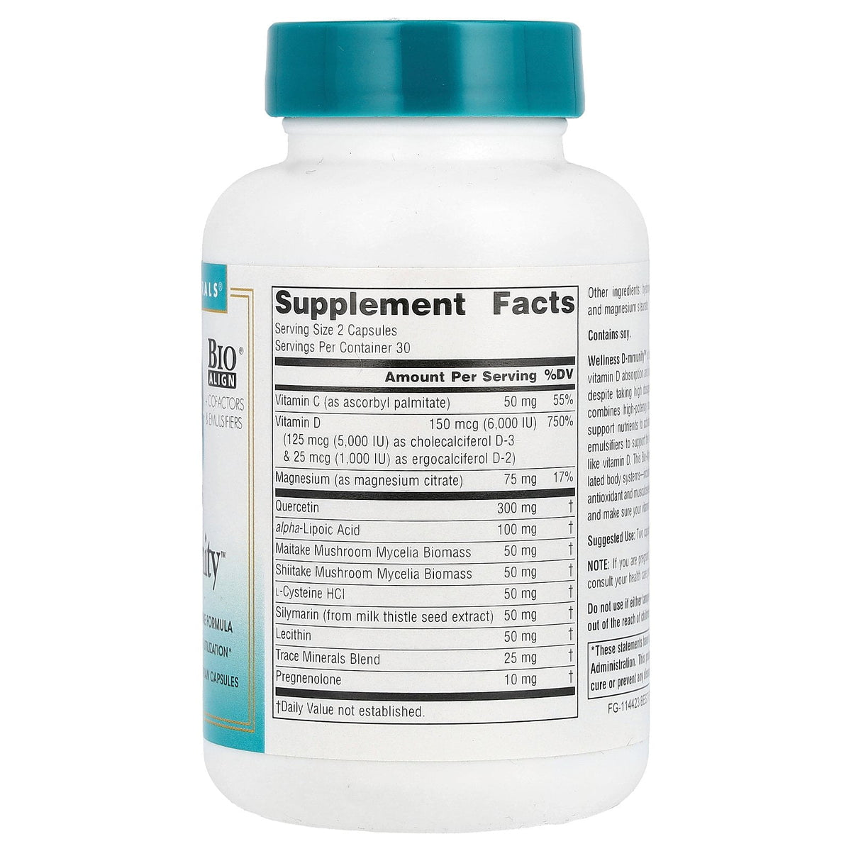 Source Naturals Wellness D-mmunity Vitamin D Immune Formula, 60 Vegetarian Capsules EXP 9/26