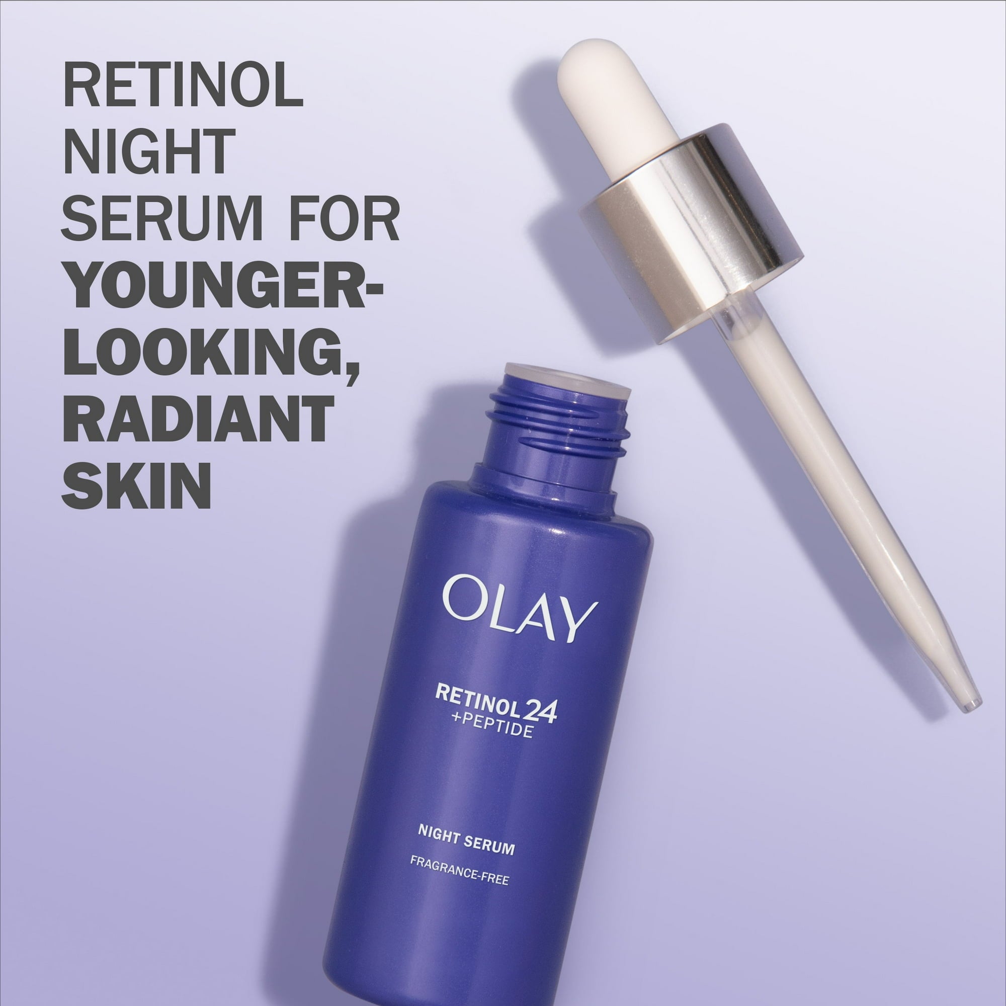 Olay Regenerist Retinol 24 Night Facial Serum, Reduces Fines Lines & Wrinkles, Normal Skin, 1.3 oz