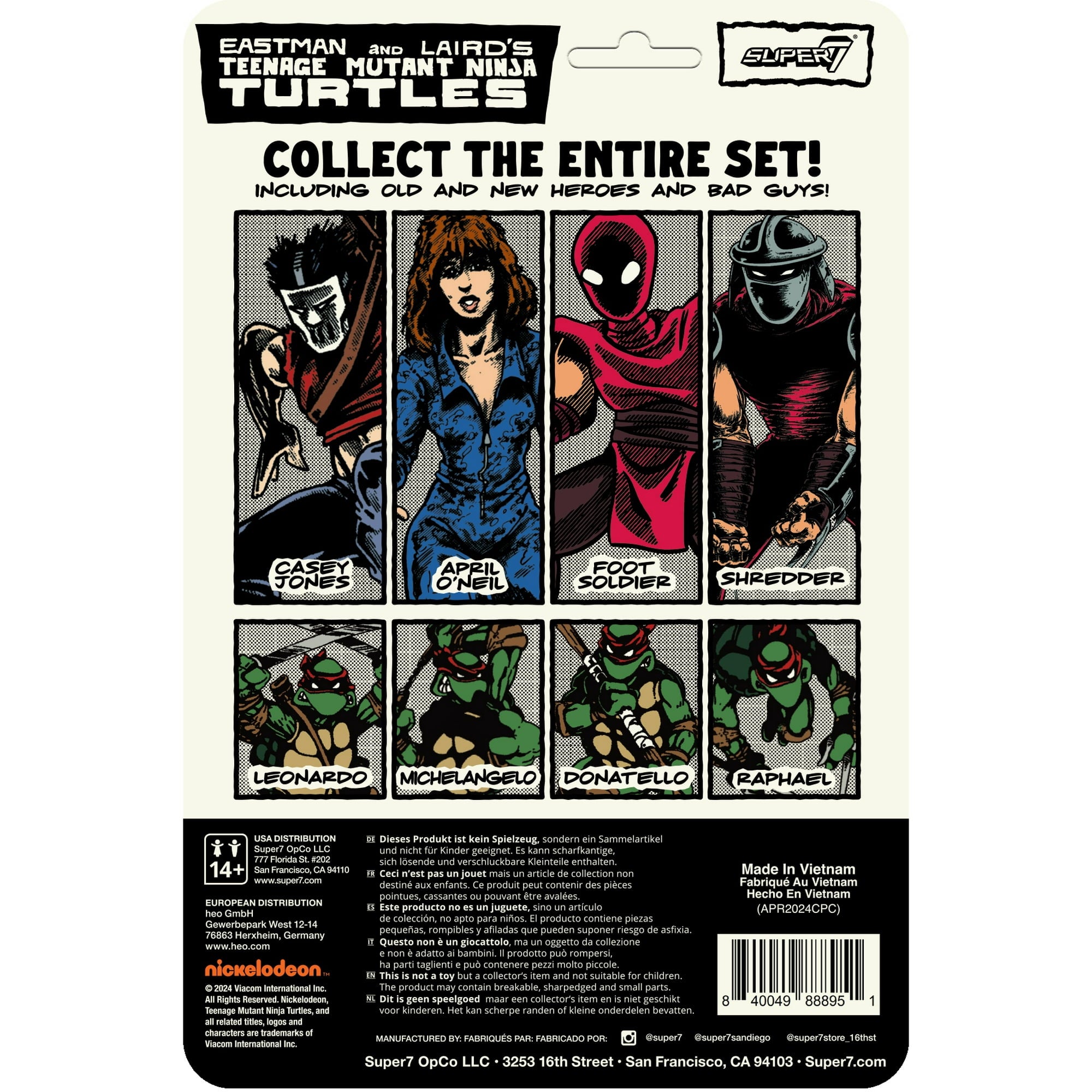 Super7 - Teenage Mutant Ninja Turtles (Eastman and Laird's) - ReAction Figures Wave 11 - Shredder (Comic Color)