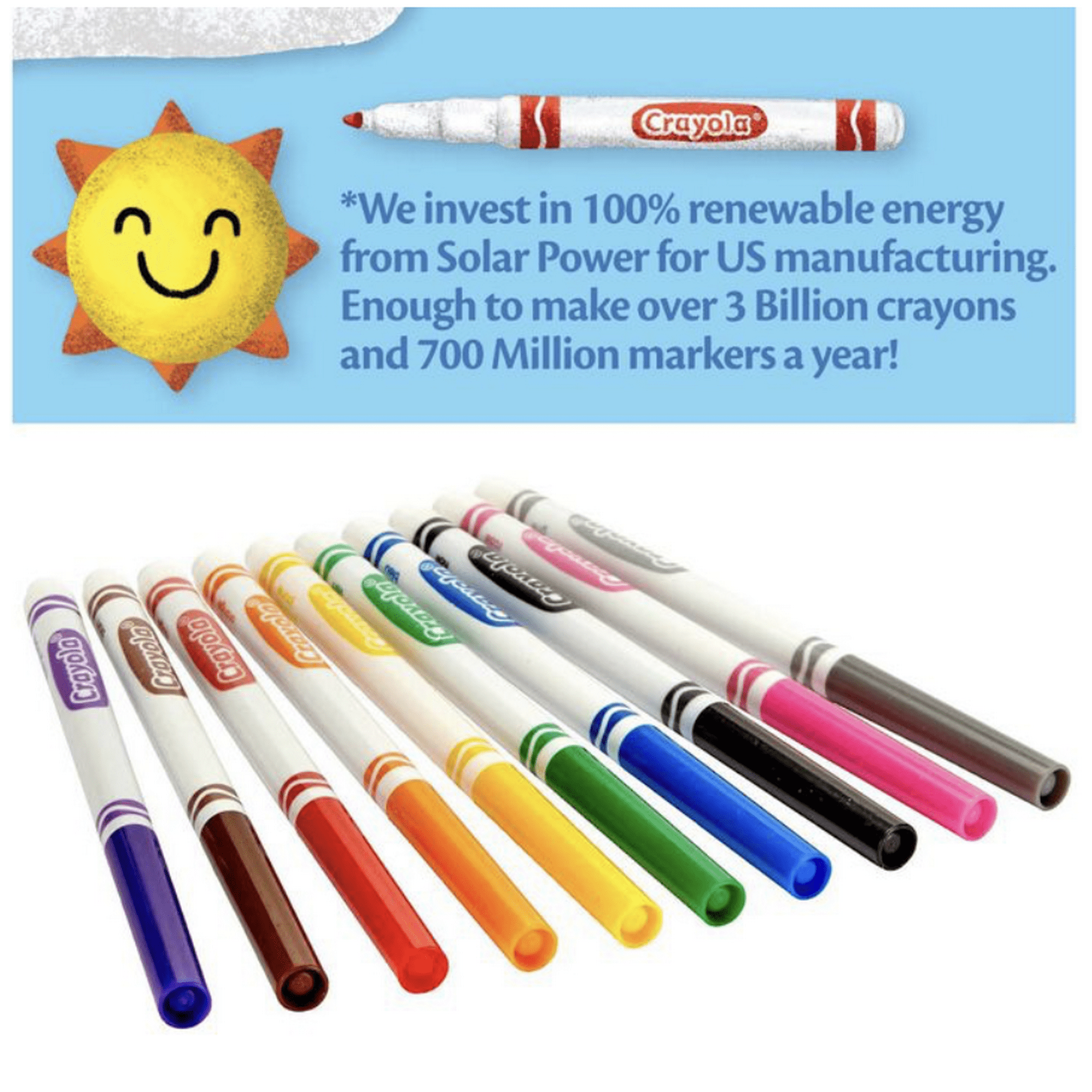 Crayola Classic Fine Markers Assorted Colors, 10 Count, 2 Pack