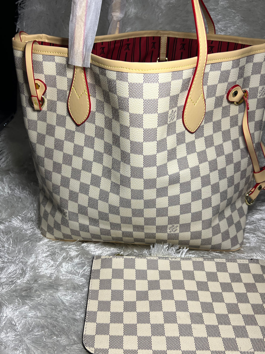 White LLVV Tote Bag