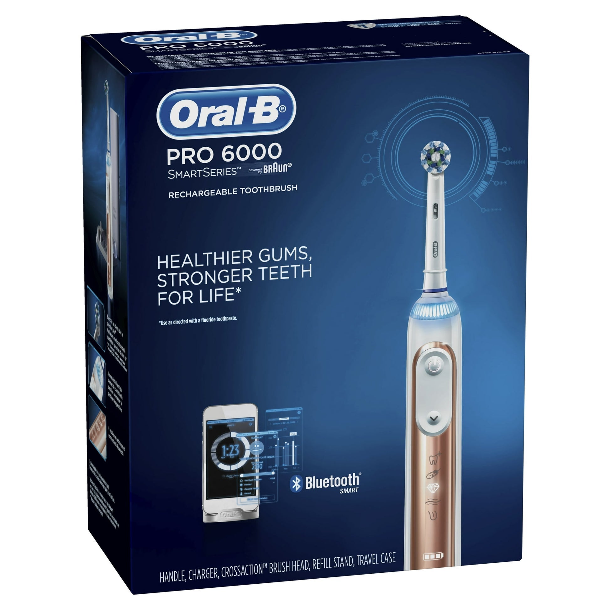 Oral-B Genius 6000 Rechargeable Toothbrush Rose Gold Damaged Box