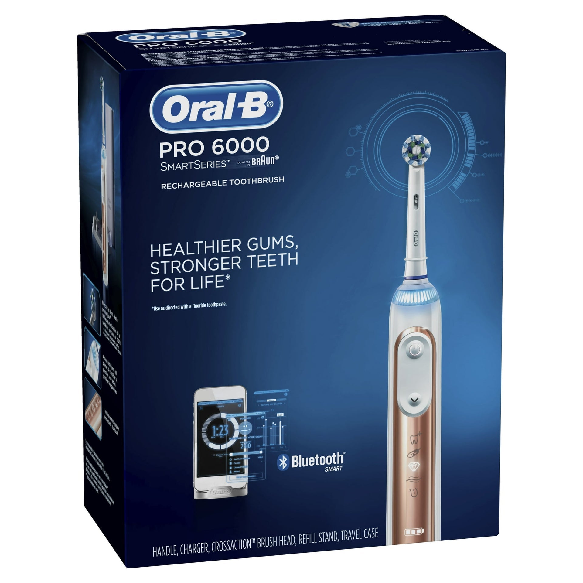 Oral-B Genius 6000 Rechargeable Toothbrush Rose Gold Damaged Box