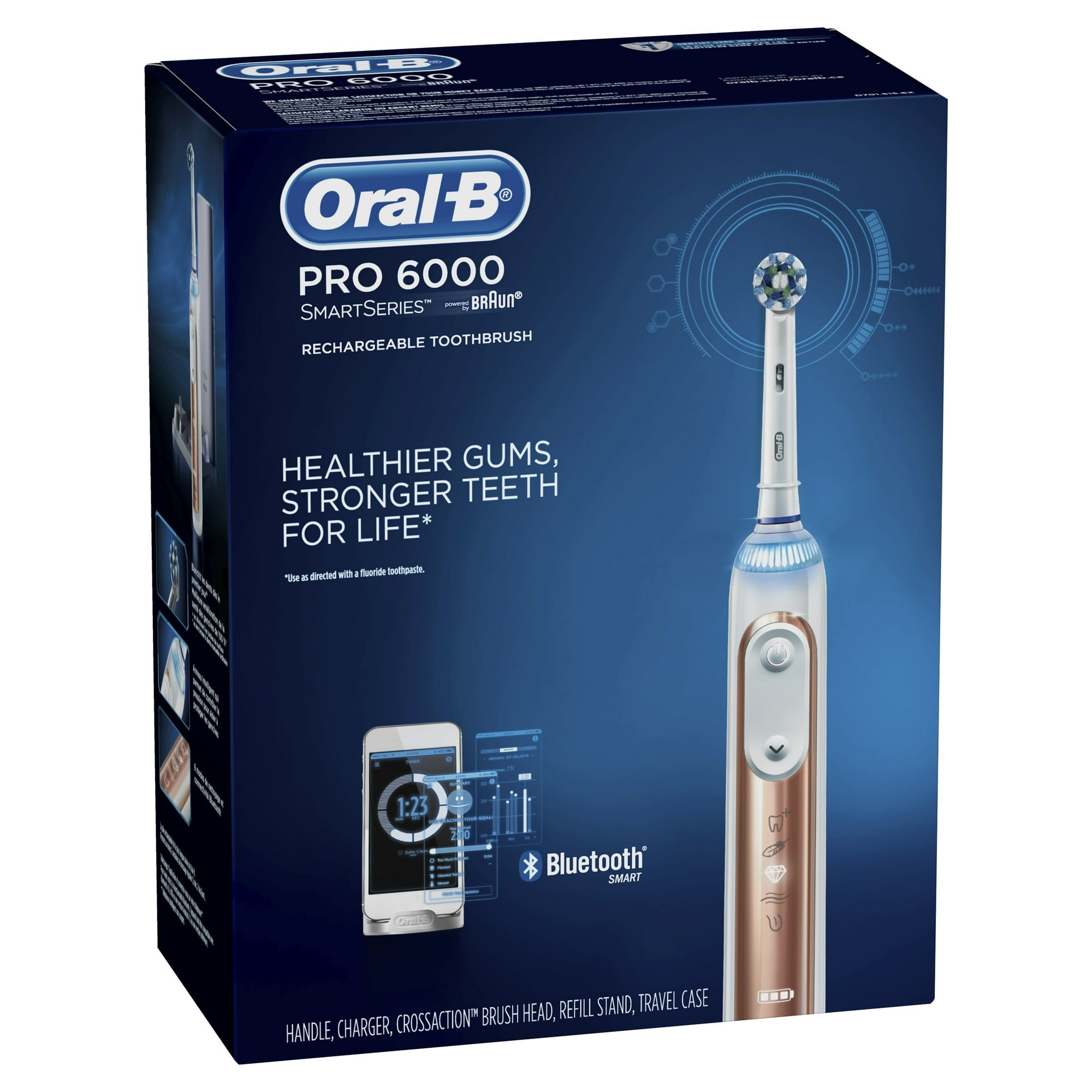Oral-B Genius 6000 Rechargeable Toothbrush Rose Gold Damaged Box