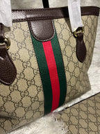 2 Pcs Tote Bag Light Coffee GGG