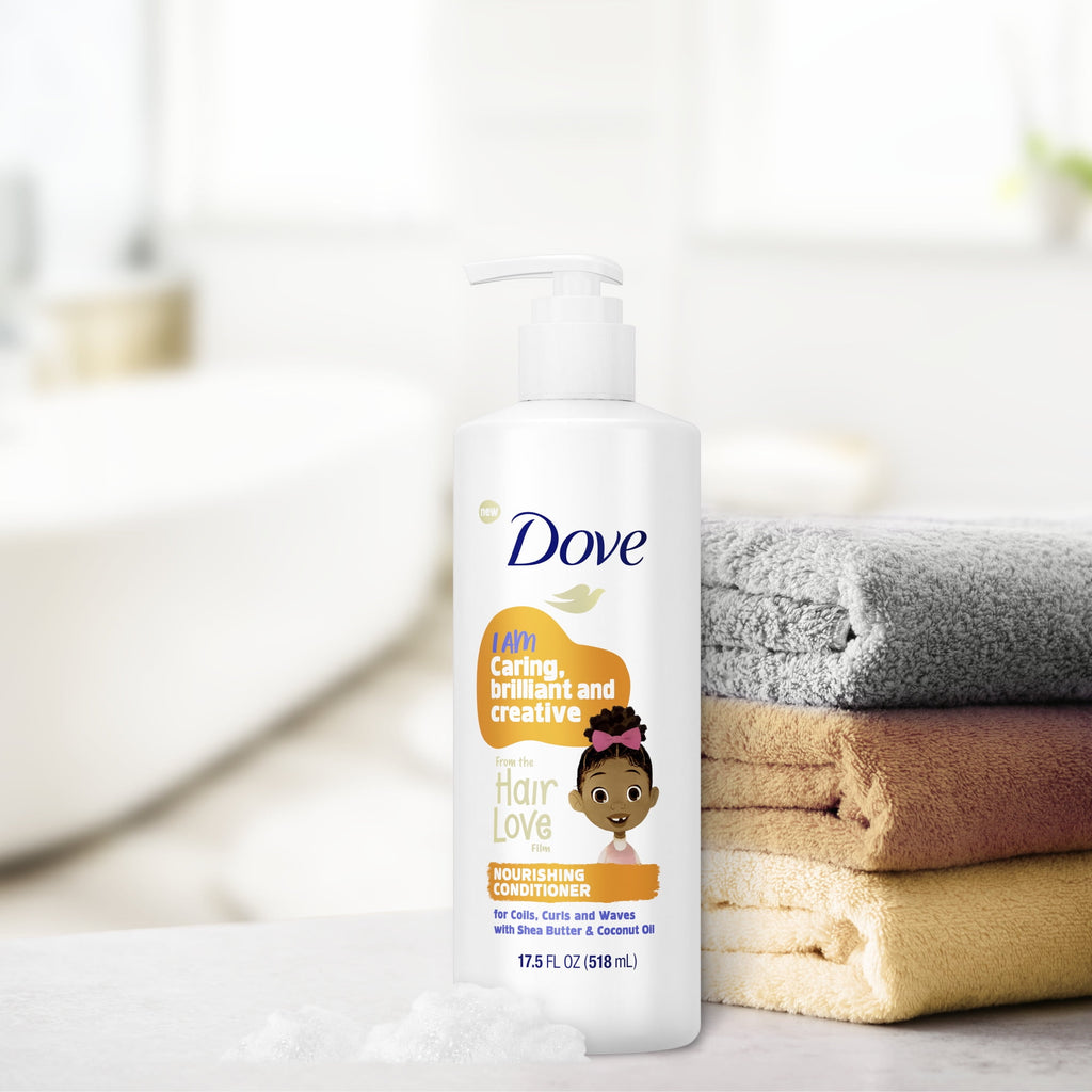 Dove Hair Love Daily Nourishing Conditioner Curly Hair with Shea Butter, Coconut Cookie, 17.5 fl oz