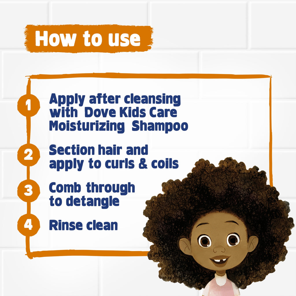 Dove Hair Love Daily Nourishing Conditioner Curly Hair with Shea Butter, Coconut Cookie, 17.5 fl oz