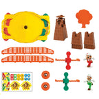 Epoch Games Super Mario Fire Mario Stadium, Tabletop Skill and Action Game with Collectible Super Mario Action Figures