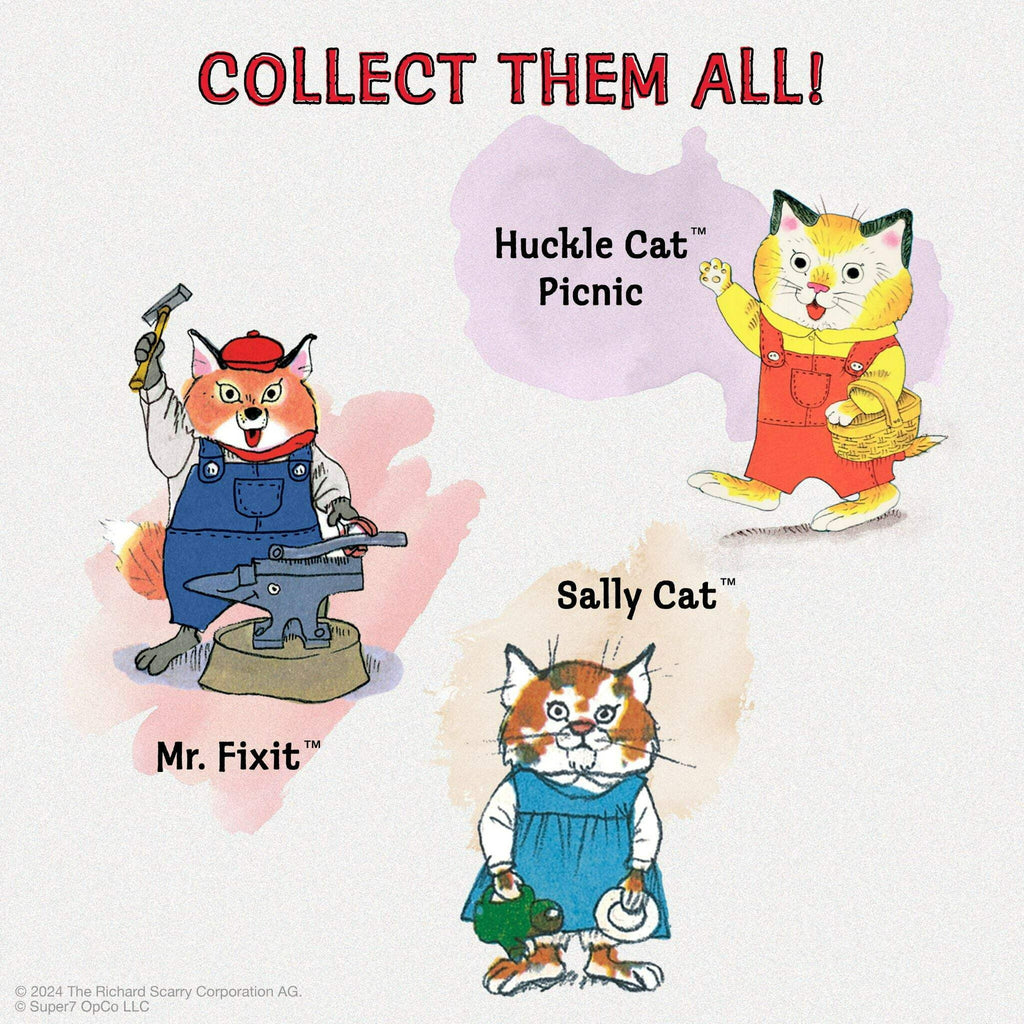Richard Scarry ReAction Figures Wave 02 - Huckle Cat (Overalls)