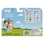 Bluey Pass the Parcel Includes Bluey, Bingo, Lucky's Dad and Lila 2.5-3 inch 4 Pack Figure, Ages 3+