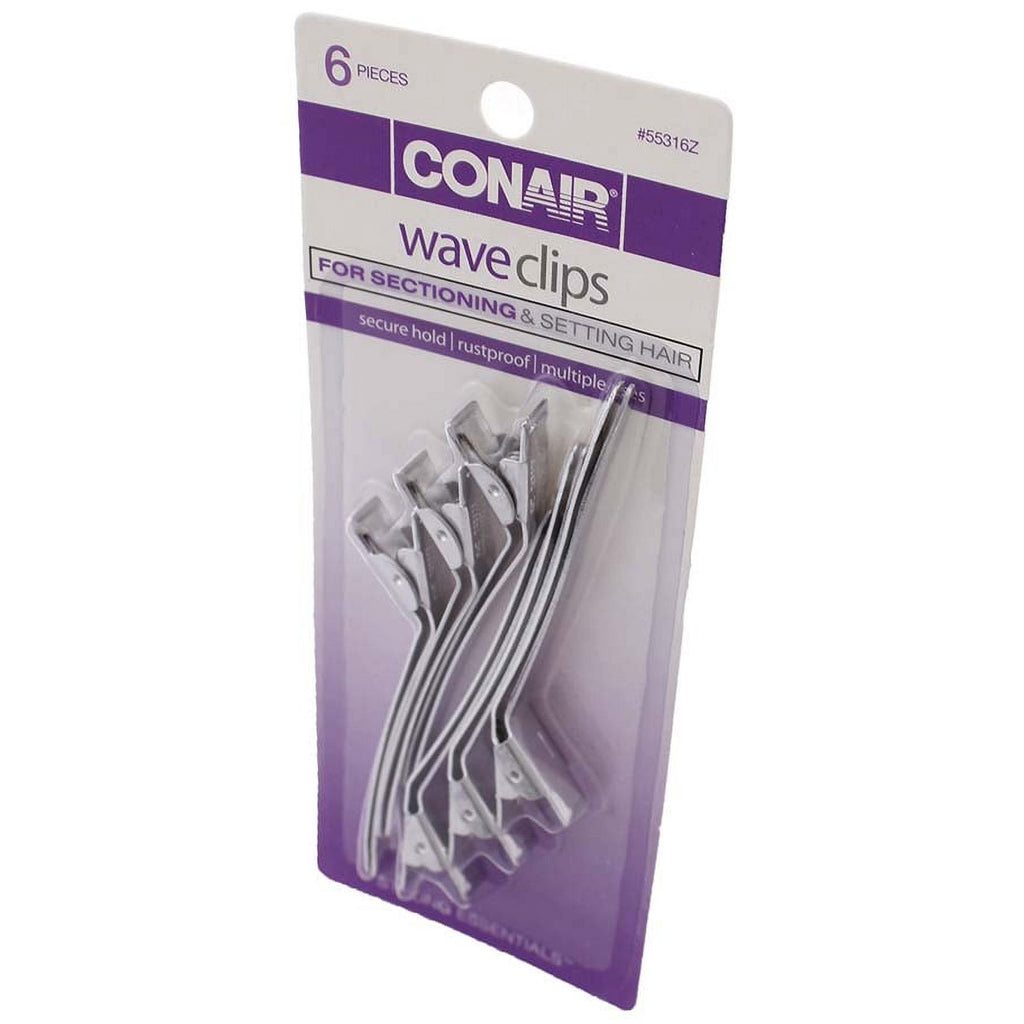 Conair Section & Set Secure Hold Sectioning Clips 6 Pack