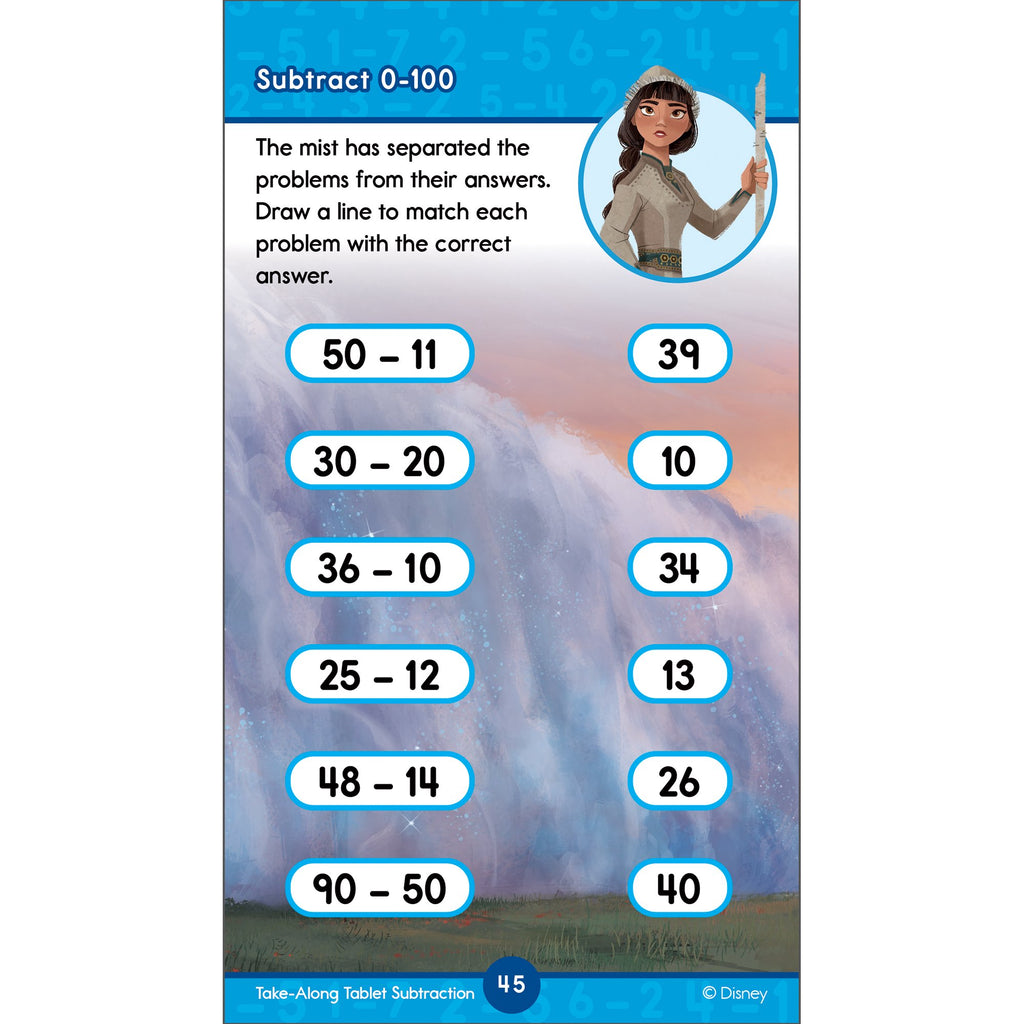 2 Pack SUBTRACTION DISNEY/PIXAR BOOKS