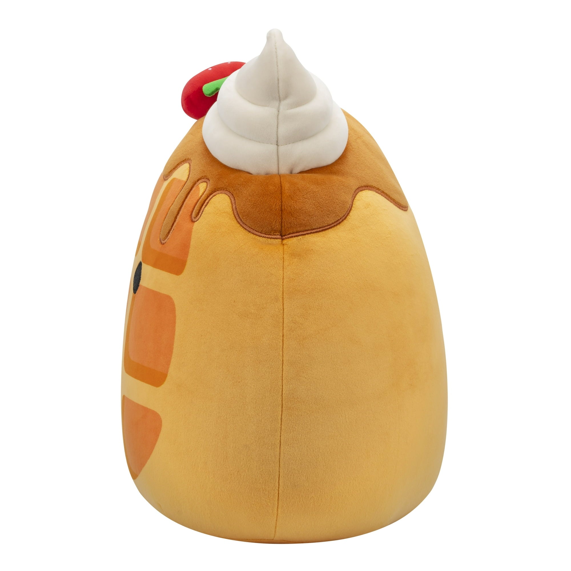 Squishmallows Official 14 inch Weaver the Waffle with Strawberry - Child's Ultra Soft Plush Toy