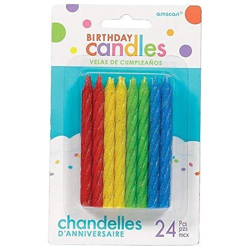 Elegant Silver Large Spiral Candles - 3.25" (Pack of 12) - Ideal for Birthdays, Anniversaries & Special Occasions - Perfect for Any Event, Eye-Catching Metallic Design