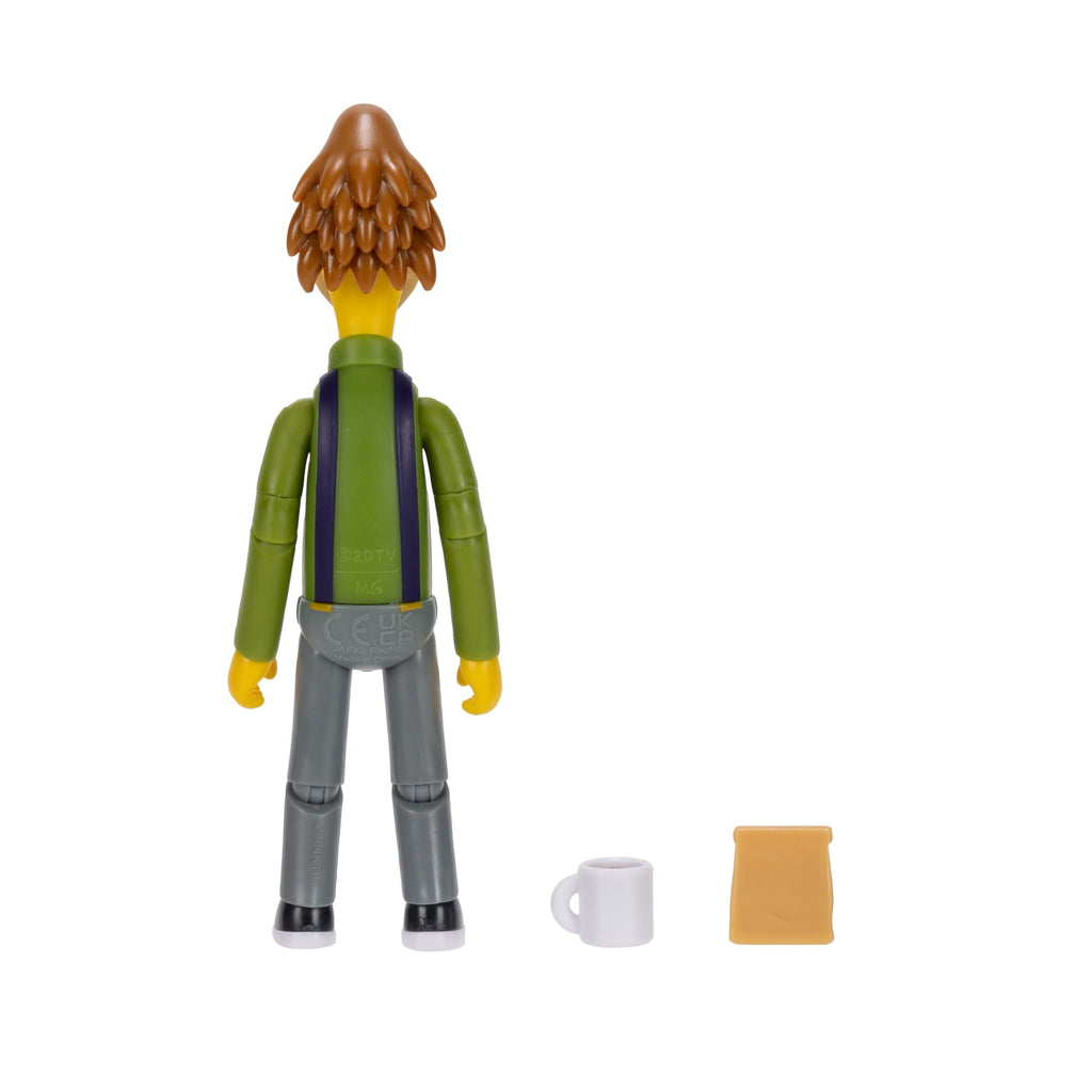 The Simpsons 5 inch Lenny Leonard Action Figure with Lunch Bag and "Carl" Mug Accessory for Child Ages 4+