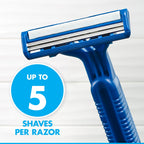 Gillette Sensor2 Pivoting Head Men's Disposable Razors, Blue, 12 Count