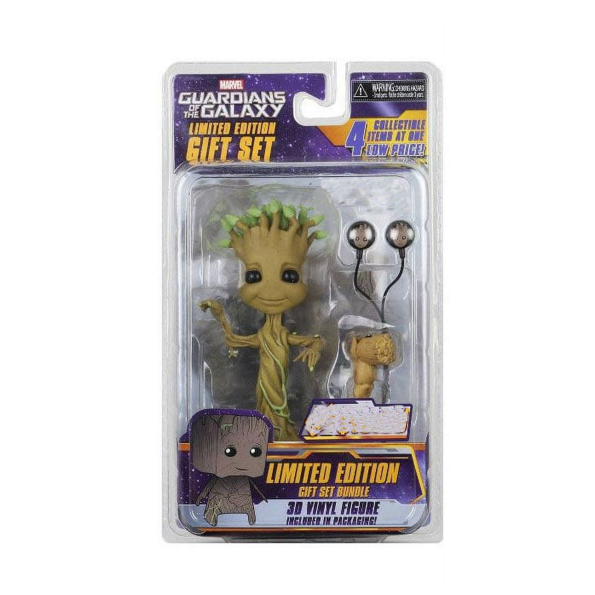 KidRobot Limited Edition Marvel Guardians of the Galaxy Baby Dancing Groot Gift Set.