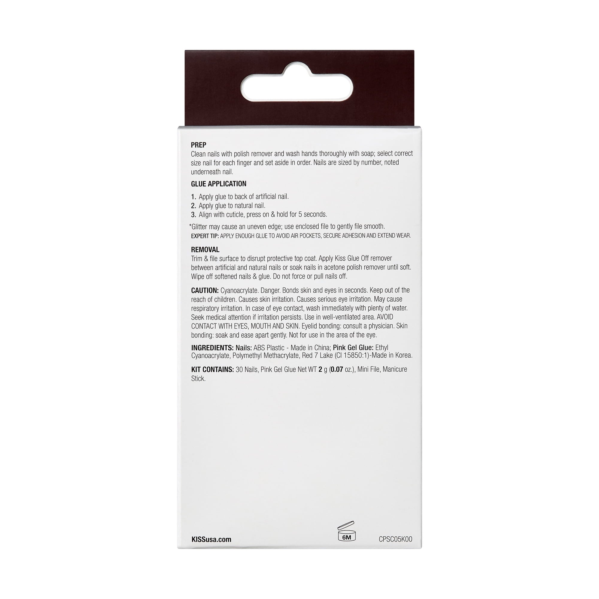 KISS Premium Classy Press-On Nails, Pink & White, Medium Length, Almond Shape, 33 Ct.