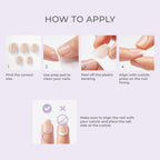 Impress Design Press On Nails  Pride Manicure, No Glue Needed, Neutral, Medium, Almond, 30 Ct.