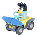 Bluey Beach Quad with Bandit with 2.5-3 inch Figure and Surfboard Vehicle and Figure Pack, Ages 3+
