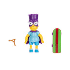 The Simpsons 5 inch Tall Bartman Articulated Action Figure with Skateboard Accessory
