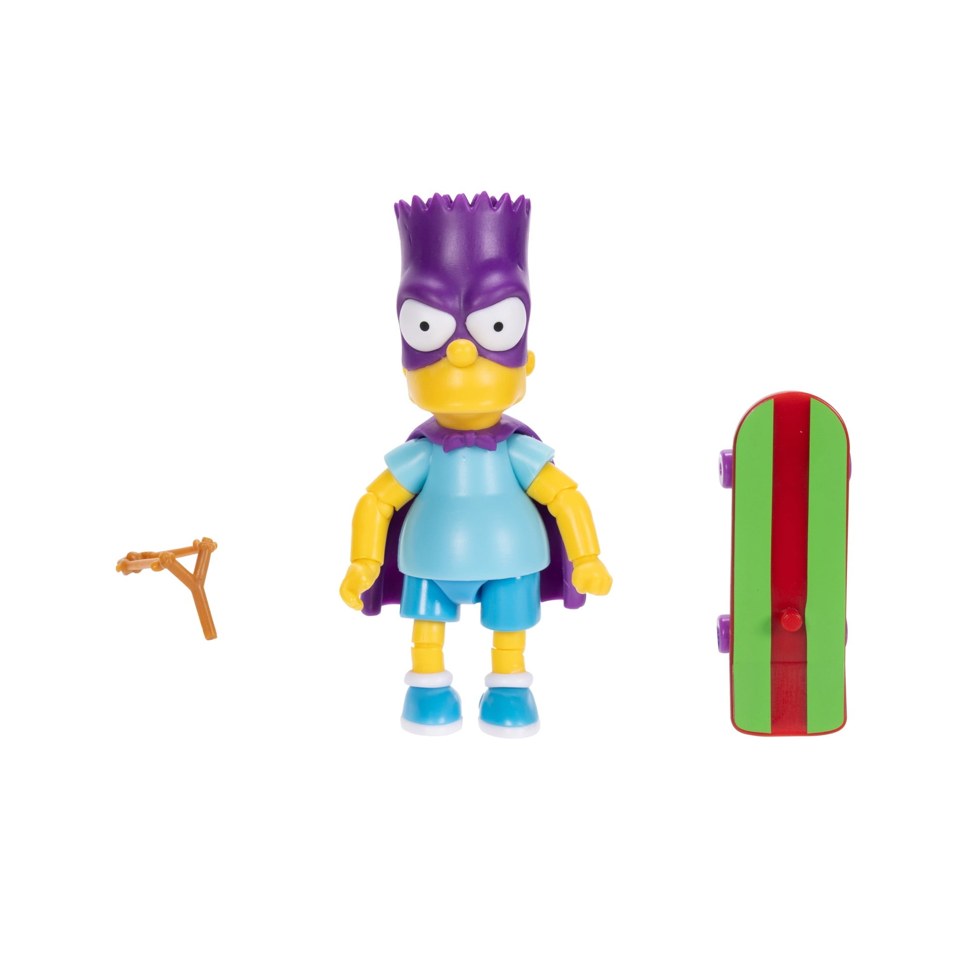 The Simpsons 5 inch Tall Bartman Articulated Action Figure with Skateboard Accessory