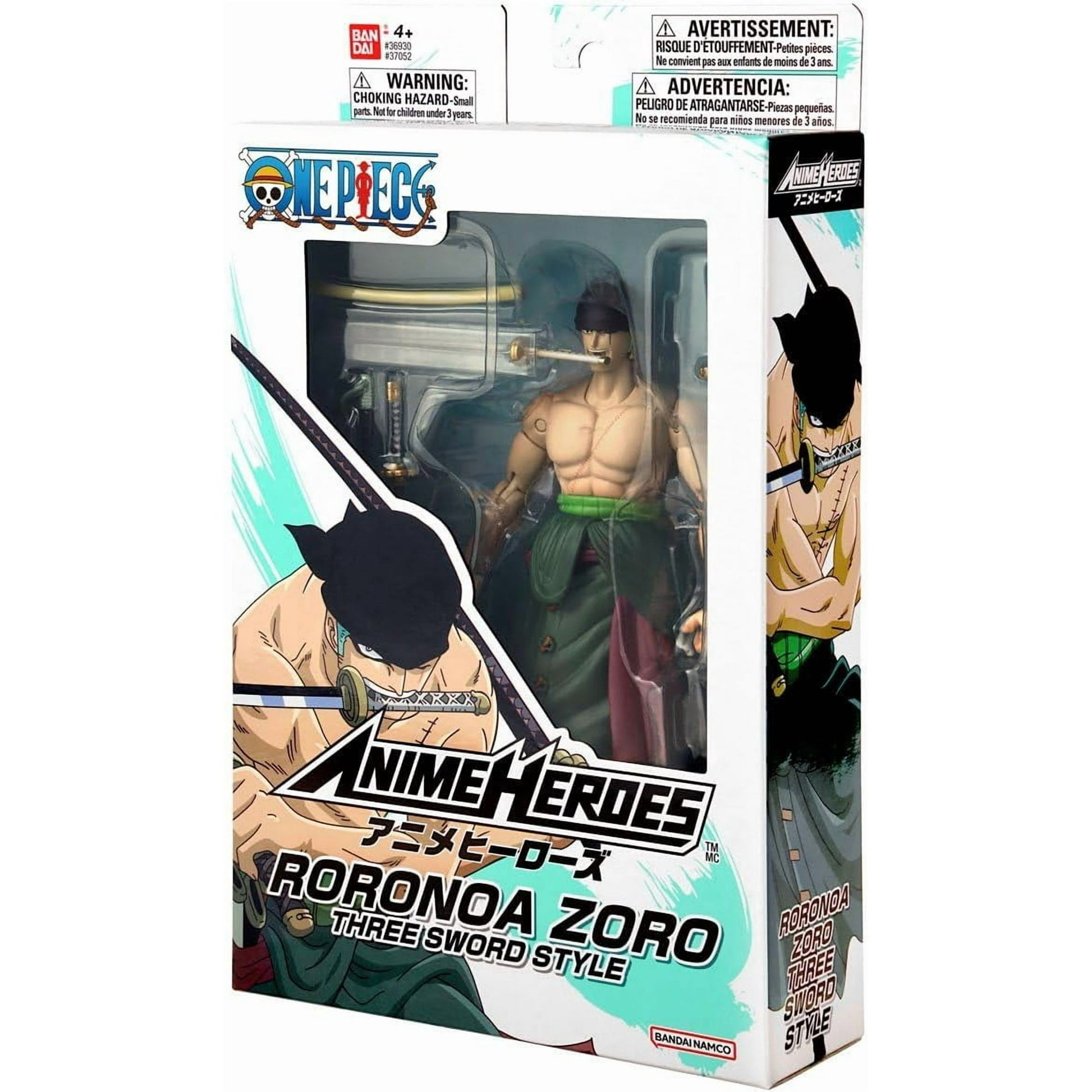 Anime Heroes - One Piece - Zoro Three Sword Style 6.5" Action Figure