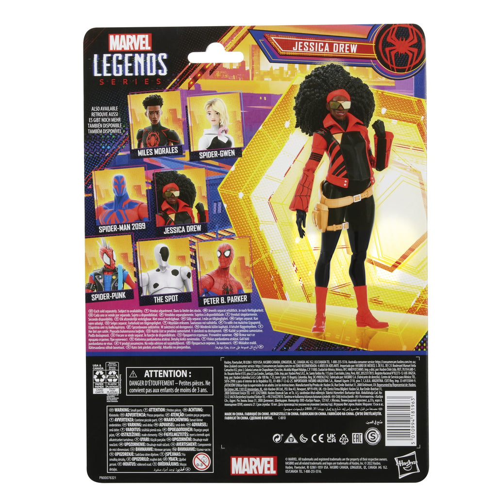 Marvel Legends Series Spider-Man: Across the Spider-Verse (Part One) Jessica Drew Action Figure