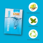 Dazz Window and Glass Cleaner Starter Kit (1 Reusable Spray Bottle, 2 Refills) Natural Cleaning Tablets - Streak Free, Eco Friendly, Non Toxic - Safe for Kids & Pets