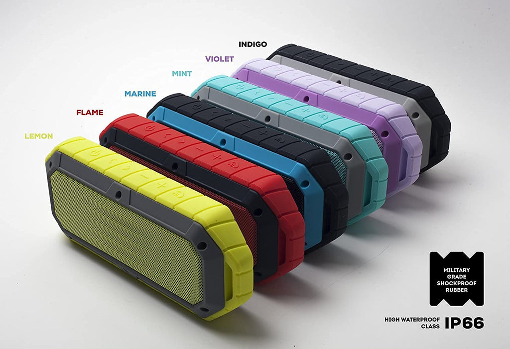 iJoy- Beach Bomb Bluetooth Waterproof Speaker IPX6 Flame (RED)